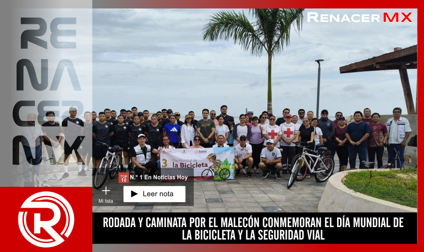 RODADA Y CAMINATA POR EL MALECÓN CONMEMORAN EL DÍA MUNDIAL DE LA BICICLETA Y LA&hellip;
